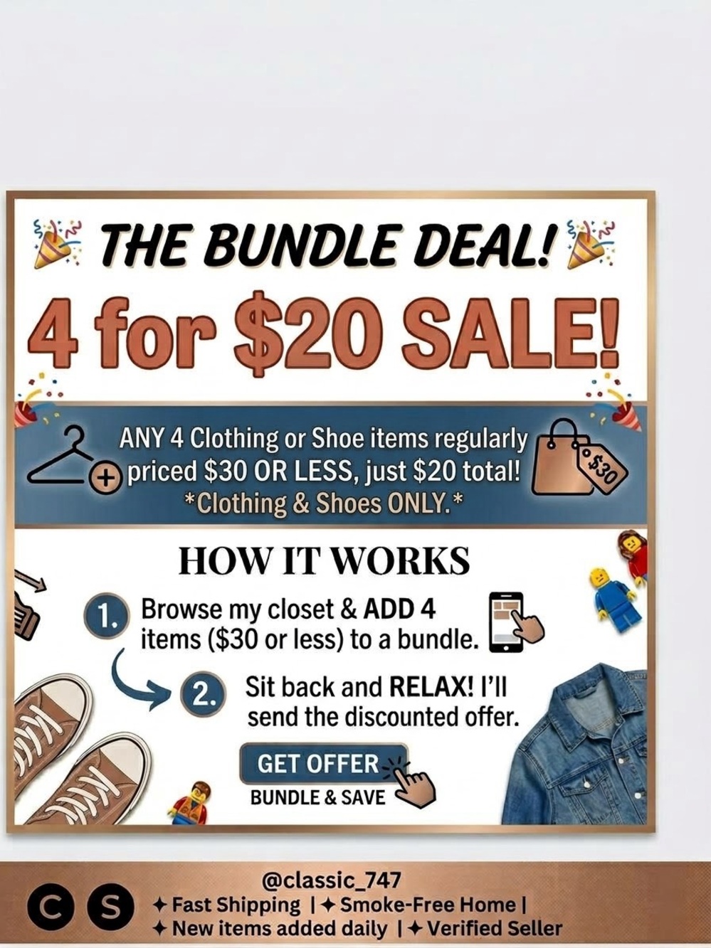 🎉 4 FOR $20 BUNDLE SALE! 🎉